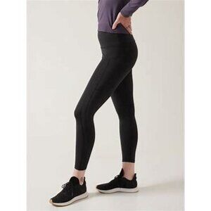 Athleta Ultimate Stash High Rise 7/8 Legging Black Large
